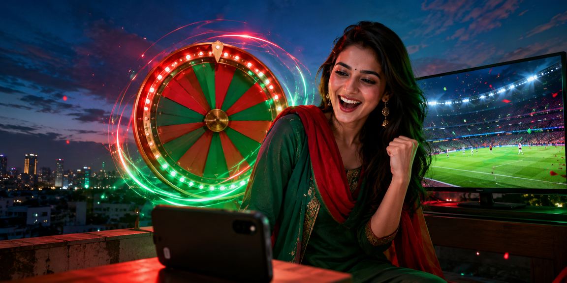 রংপুরে লাল-সবুজ পরিবেশে রুলেট গেম উপভোগ করছেন একজন খেলোয়াড়